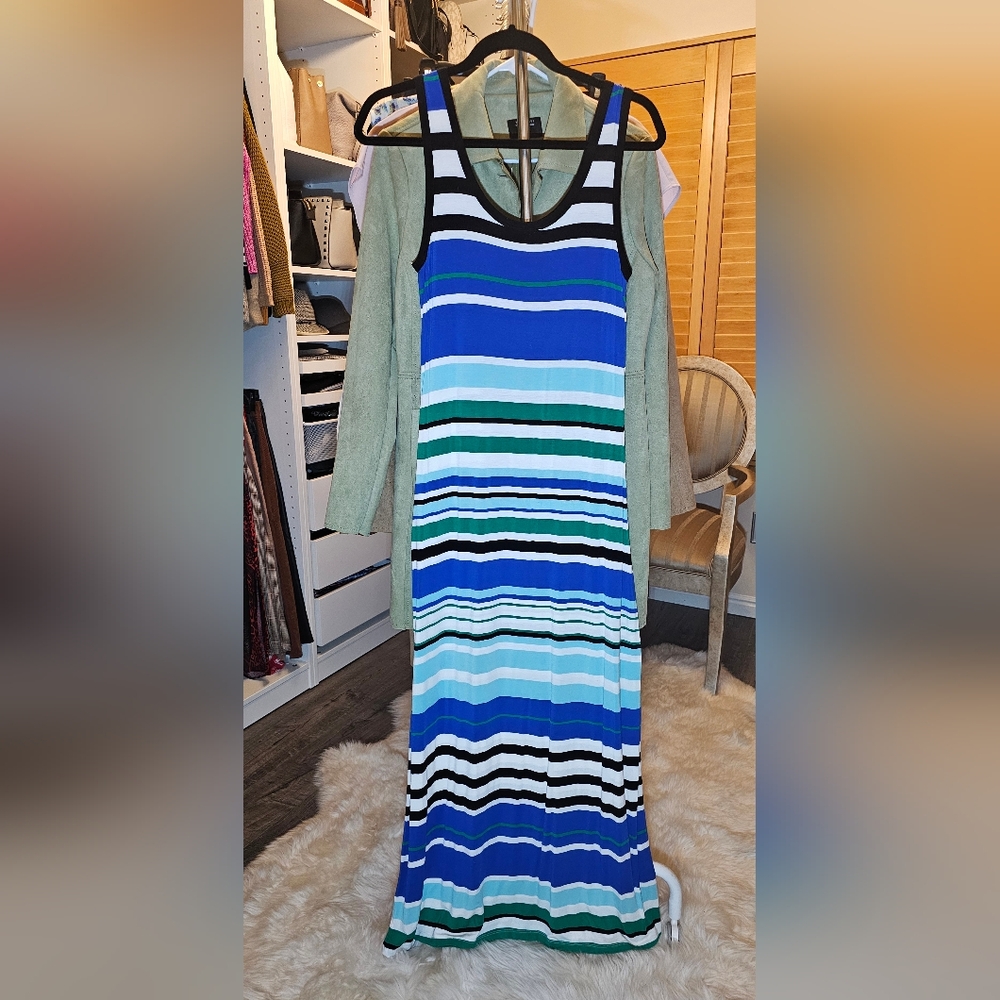 Calvin Klein striped tank dress. Size XS.